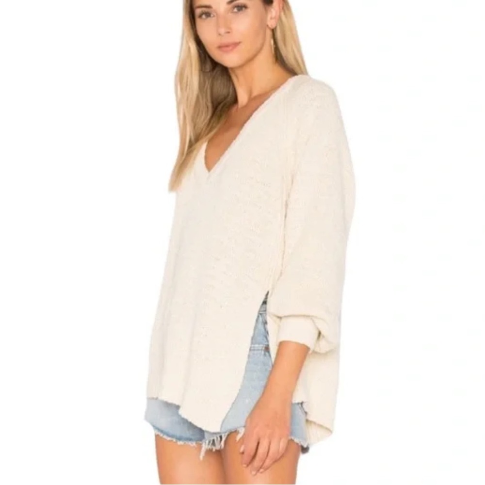 EUC Free People West Coast Asymmetrical Sweater